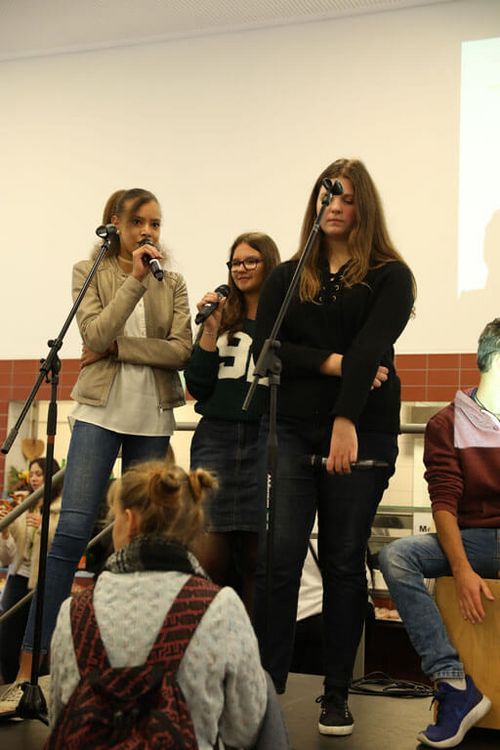 Die Schülerband der Staatl. Realschule Kempten bei der Eröffnung der Veranstaltung