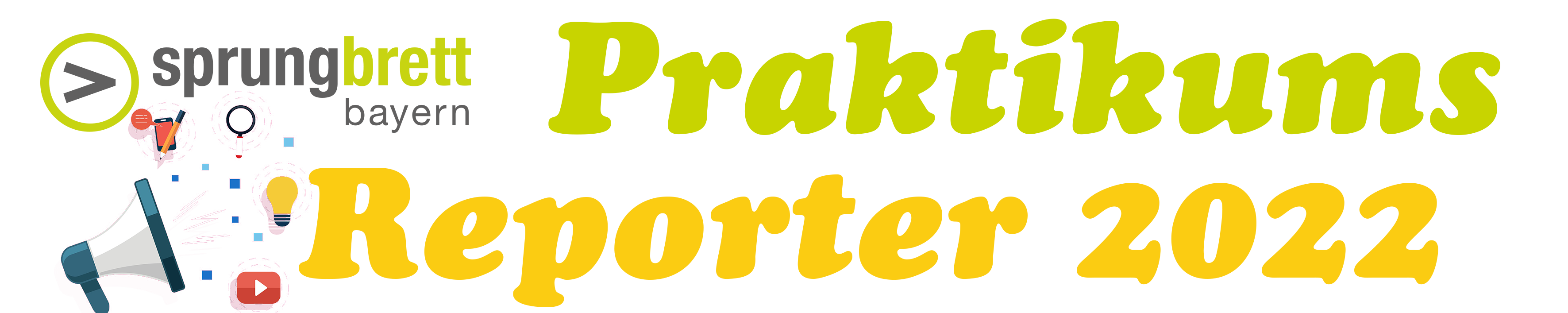 Logo sprungbrett Praktikumsreporter 2022 Logo des sprungbrett Praktikumsreporter Wettbewerbs 2022
