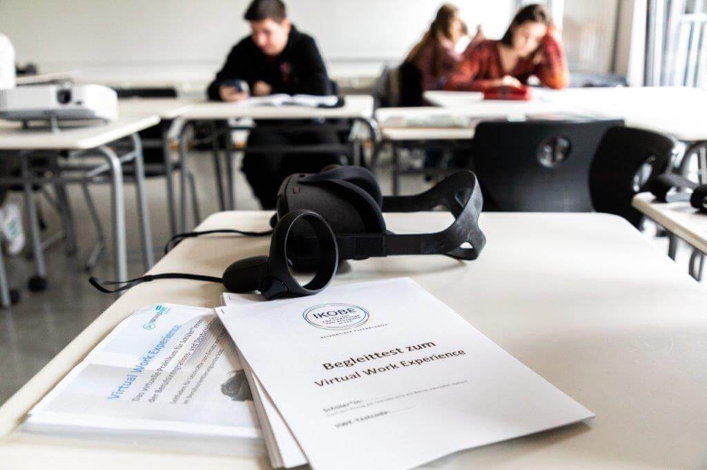 Die Virtual Work Experience beim Einsatz in der Schule.